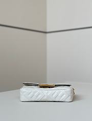 Fortok Fendi Baguette FF Logo Bag White 19×5×12cm - 6