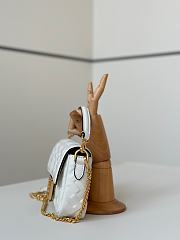 Fortok Fendi Baguette FF Logo Bag White 19×5×12cm - 4