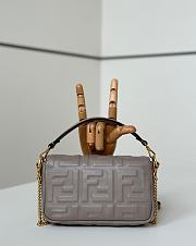 Fortok Fendi Baguette FF Logo Bag Ebony 19×5×12cm - 5