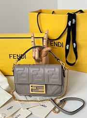 Fortok Fendi Baguette FF Logo Bag Ebony 19×5×12cm - 6