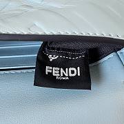 Fortok Fendi Baguette FF Logo Bag Blue 19×5×12cm - 2