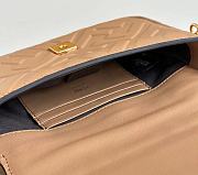 Fortok Fendi Baguette FF Logo Bag Brown 19×5×12cm - 6