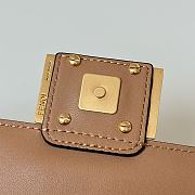 Fortok Fendi Baguette FF Logo Bag Brown 19×5×12cm - 4
