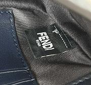 Fortok Fendi Baguette FF Logo Bag Black Silver 19×5×12cm - 3