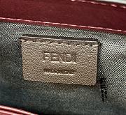 Fortok Fendi Baguette FF Logo Bag Rouge 19×5×12cm - 6