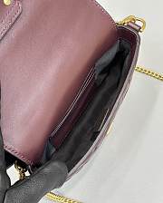 Fortok Fendi Baguette FF Logo Bag Rouge 19×5×12cm - 5