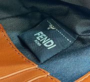 Fortok Fendi Baguette FF Logo Bag Orange Brown 19×5×12cm - 5