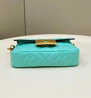 Fortok Fendi Baguette FF Logo Bag Blue Mint 19×5×12cm - 3