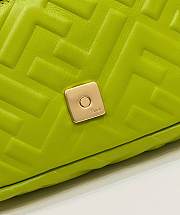 Fortok Fendi Baguette FF Logo Bag Banana Green 19×5×12cm - 5