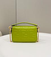 Fortok Fendi Baguette FF Logo Bag Banana Green 19×5×12cm - 4