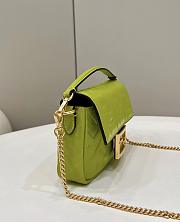 Fortok Fendi Baguette FF Logo Bag Banana Green 19×5×12cm - 3