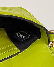 Fortok Fendi Baguette FF Logo Bag Banana Green 19×5×12cm - 2