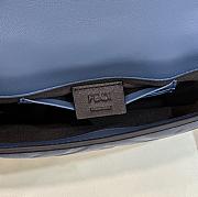 Fortok Fendi Baguette FF Logo Bag Navy Blue 19×5×12cm - 2