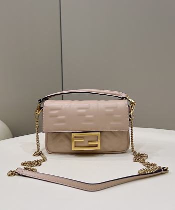 Fortok Fendi Baguette FF Logo Bag Light Ebony 19×5×12cm