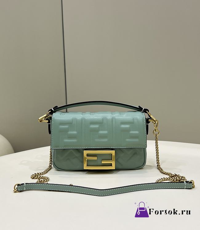 Fortok Fendi Baguette FF Logo Bag 19×5×12cm - 1