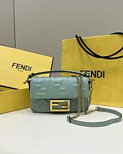 Fortok Fendi Baguette FF Logo Bag 19×5×12cm - 4