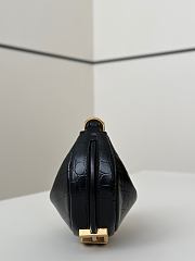 Fortok Fendi Nano Fendigraphy Black Crocodile Leather 16.5x14x5cm - 6