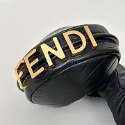 Fortok Fendi Nano Fendigraphy Black Crocodile Leather 16.5x14x5cm - 2