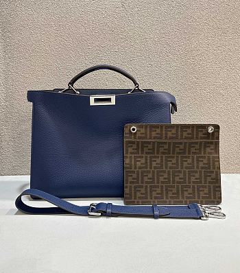 Fortok Fendi Peekaboo ISeeU Navy Blue 38/10/29cm