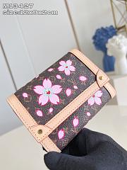 Fortok LOUIS VUITTON LV × TM Portefeuille Victorine Sakura Brown M13427 Monogram Cherry Blossom 12 x 9 x 2 cm - 4