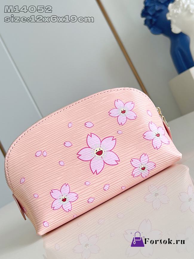 Fortok LV x TM Cosmetic Pouch PM M14052 12 x 6 x 19 cm - 1
