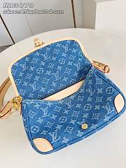 Fortok Louis Vuiiton Diane Denim 15 x 9 x 24 cm - 6