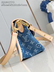 Fortok Louis Vuiiton Diane Denim 15 x 9 x 24 cm - 5