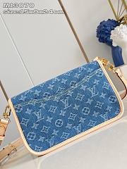 Fortok Louis Vuiiton Diane Denim 15 x 9 x 24 cm - 4