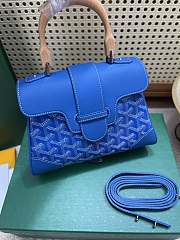 Fortok Goyard Saïgon Souple Mini Bag Blue 20 x 14 x 9 cm - 6