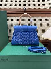 Fortok Goyard Saïgon Souple Mini Bag Blue 20 x 14 x 9 cm - 5