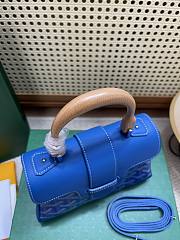 Fortok Goyard Saïgon Souple Mini Bag Blue 20 x 14 x 9 cm - 3