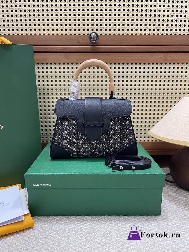 Fortok Goyard Saïgon Souple Mini Bag Black 20 x 14 x 9 cm - 1