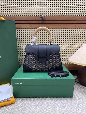 Fortok Goyard Saïgon Souple Mini Bag Black 20 x 14 x 9 cm