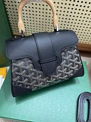 Fortok Goyard Saïgon Souple Mini Bag Black 20 x 14 x 9 cm - 2