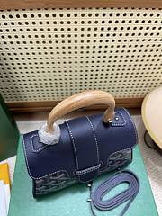 Fortok Goyard Saïgon Souple Mini Bag Navy Blue 20 x 14 x 9 cm - 4