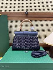 Fortok Goyard Saïgon Souple Mini Bag Navy Blue 20 x 14 x 9 cm - 3