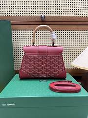 Fortok Goyard Saïgon Souple Mini Bag Red 20 x 14 x 9 cm - 5