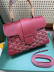 Fortok Goyard Saïgon Souple Mini Bag Red 20 x 14 x 9 cm - 4