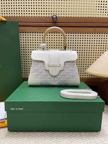 Fortok Goyard Saïgon Souple Mini Bag White 20 x 14 x 9 cm