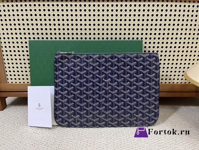 Fortok Goyard Senat PM & MM Bag Blue Navy 30cm  - 1
