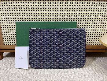 Fortok Goyard Senat PM & MM Bag Blue Navy 30cm 