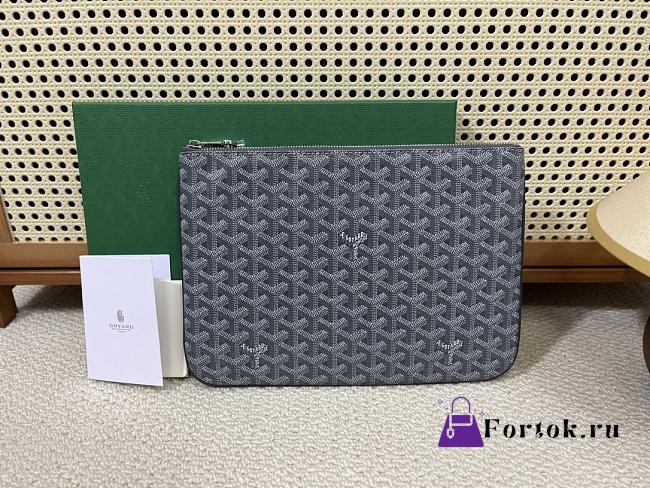 Fortok Goyard Senat PM & MM Bag Grey 30cm - 1