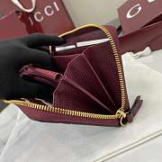 Fortok Gucci GG Marmont bi-colour zip around wallet Rouge 10.5x 19x 2 cm - 3