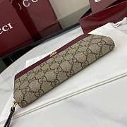 Fortok Gucci GG Marmont bi-colour zip around wallet Rouge 10.5x 19x 2 cm - 4