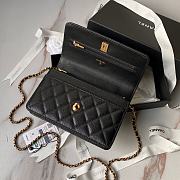 Fortok Chanel 24A WOC Top Handle Caviar Black 19cm - 4
