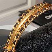 Fortok Chanel 24A WOC Top Handle Caviar Black 19cm - 3