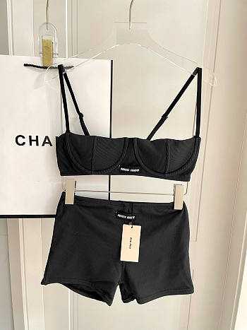 Fortok Miu Miu Bikini Set Black 02