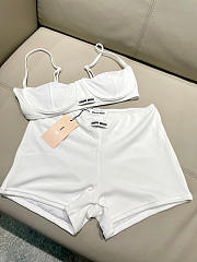 Fortok Miu Miu Bikini Set White  - 3