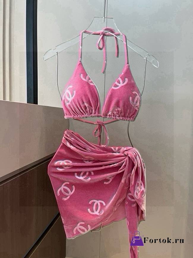 Fortok Chanel Bikini Pink  - 1