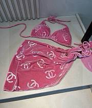 Fortok Chanel Bikini Pink  - 2
